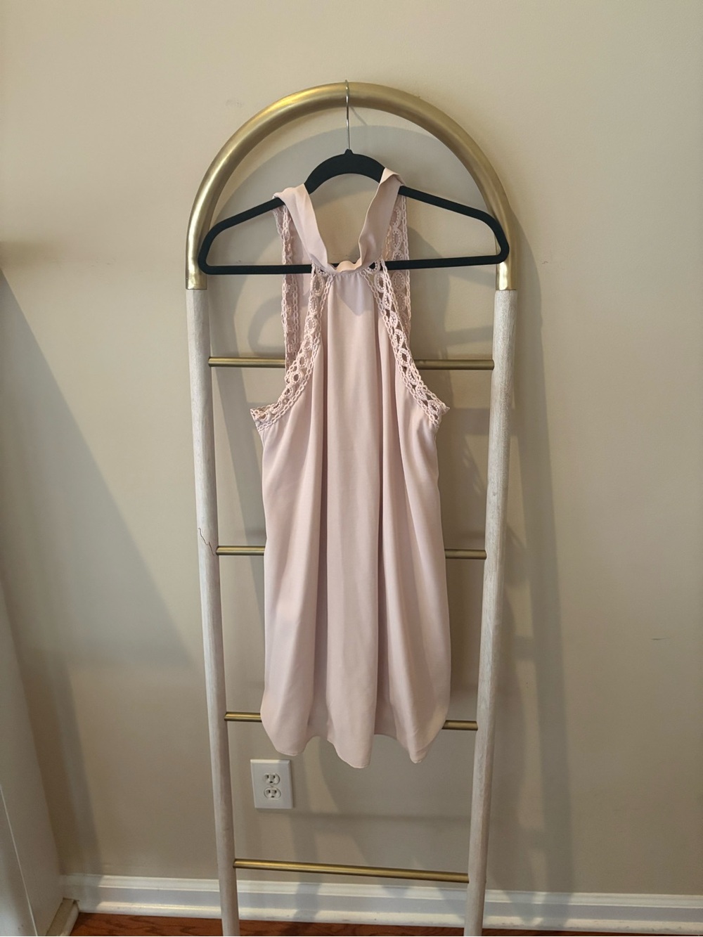Lulu's Pale Pink Halter Dress